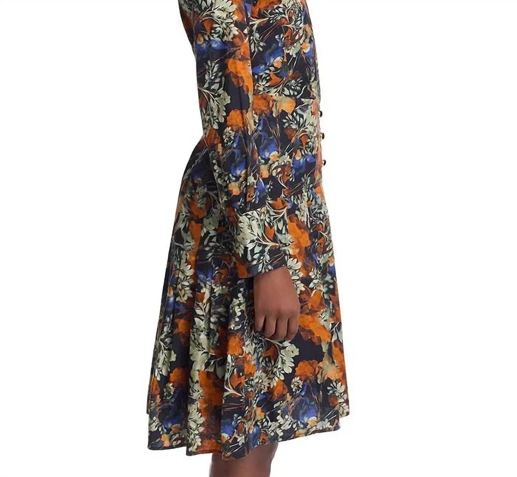 Derek Lam Derek Lam 10 Crosby - Laney Long Sleeve Pleated Dress 3