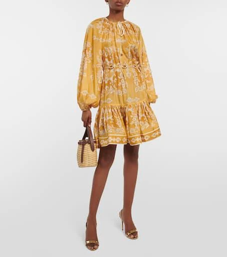 Zimmermann Raie printed silk minidress 2