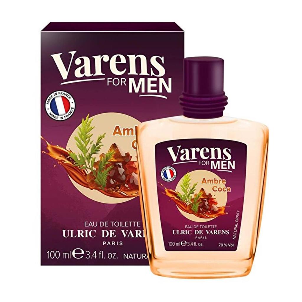 ULRIC DE VARENS 3.4 oz Varens Ambre Coca EDT Spray for Men
