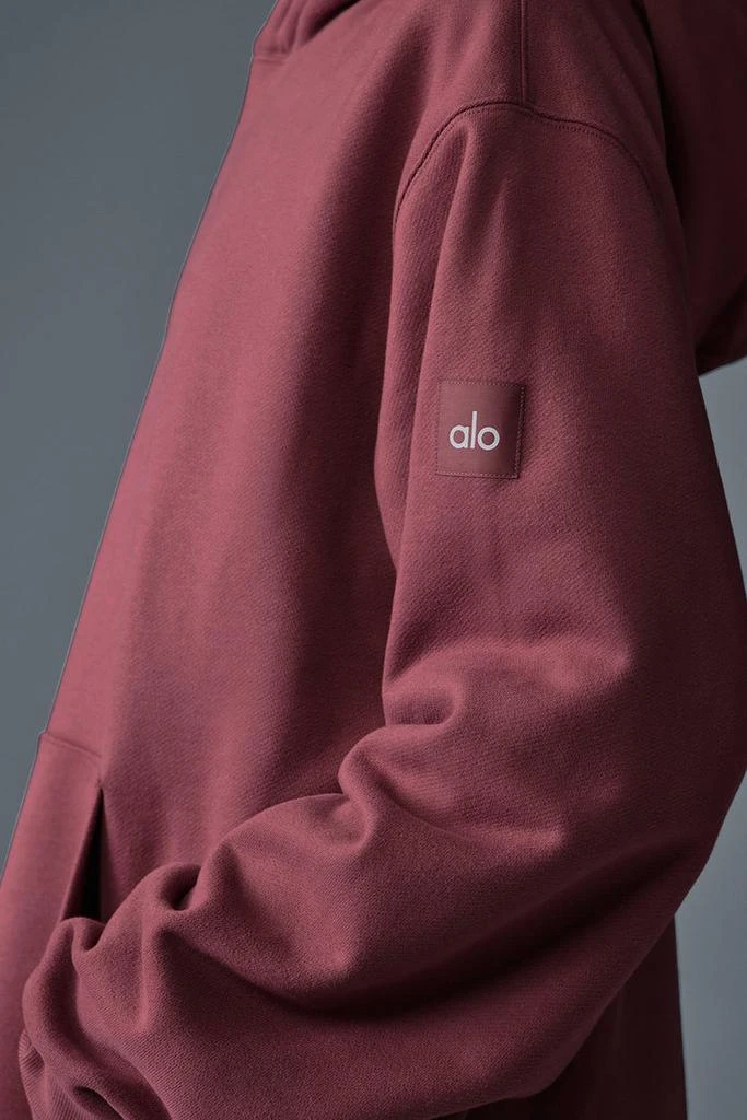 Alo Renown Heavy Weight Hoodie - Burgundy Truffle 4