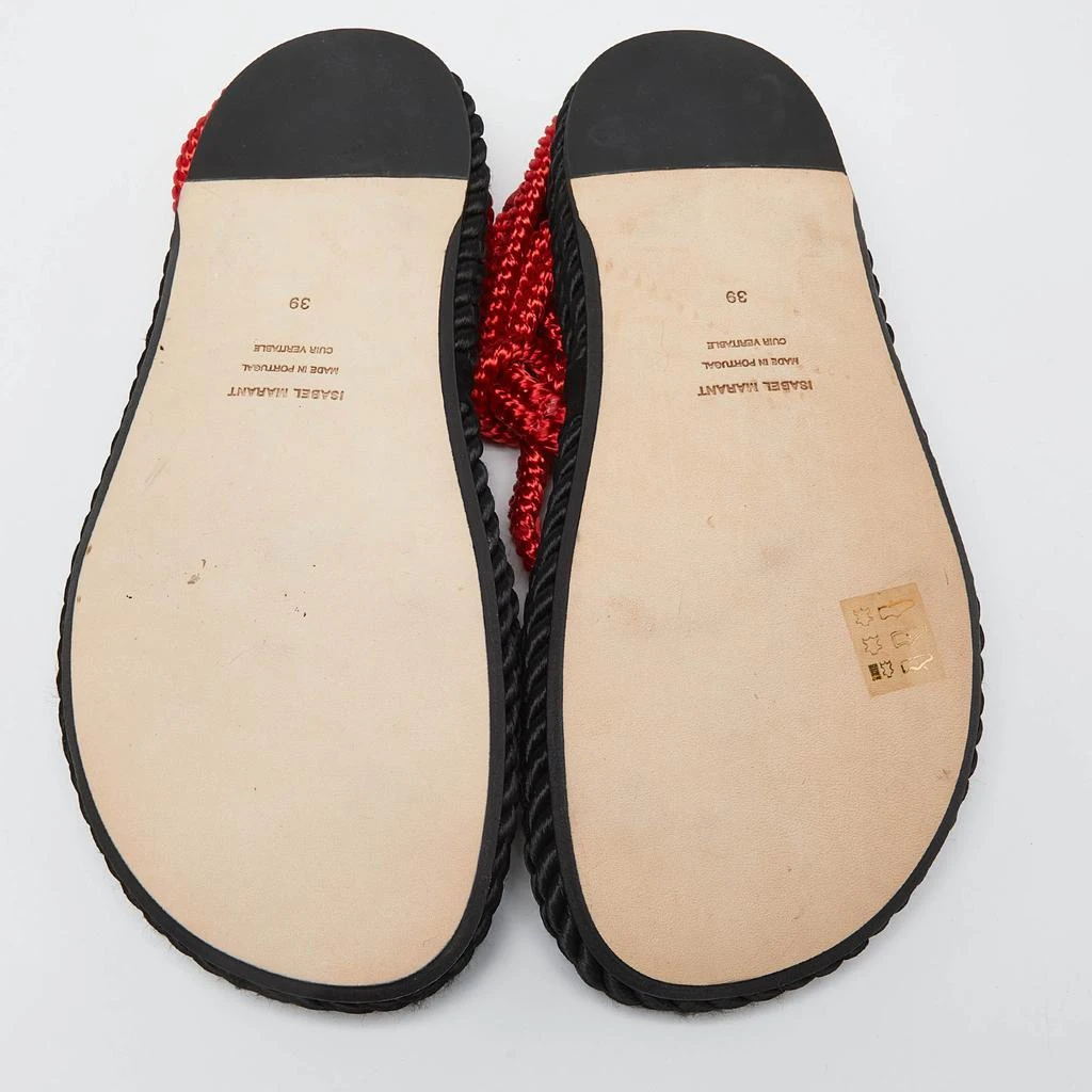 Isabel Marant Isabel Marant Red Rope Lou Flat Sandals Size 39 6
