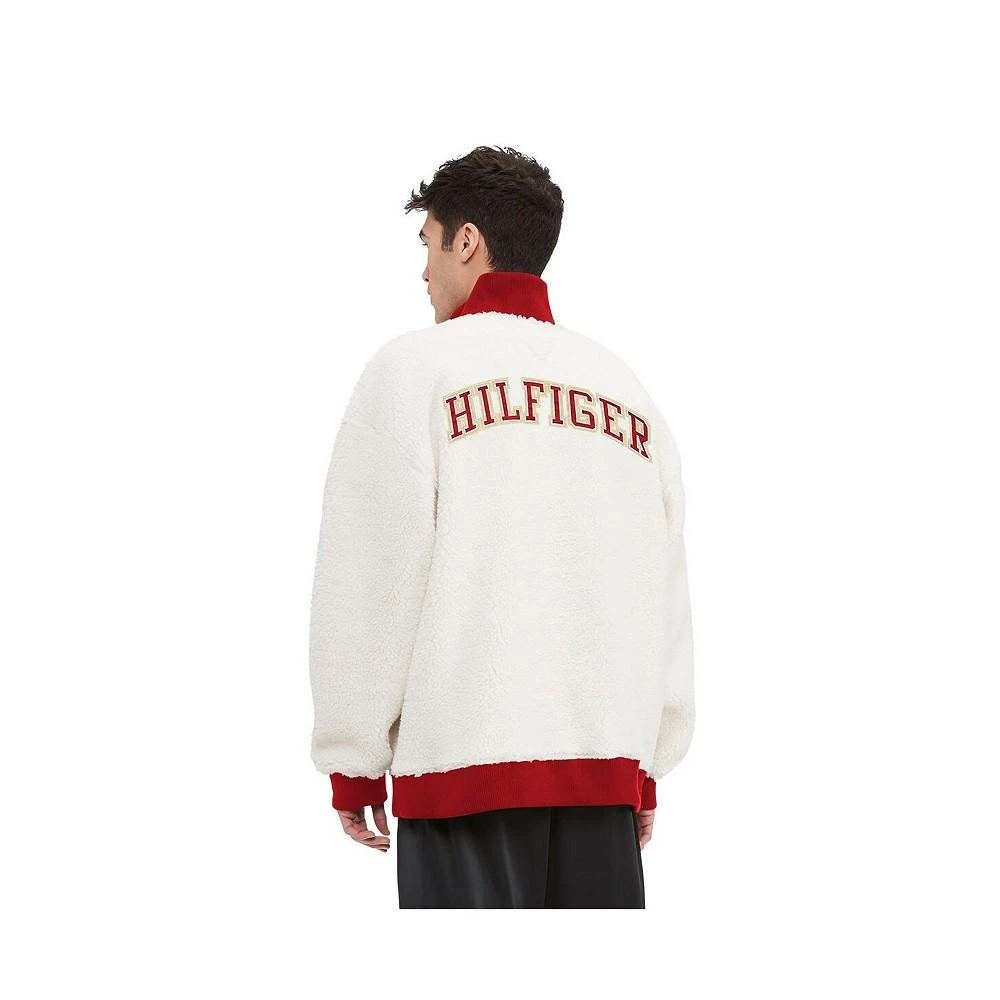 Tommy Hilfiger Men's Cream San Francisco 49ers Jordan Sherpa Quarter-Zip Sweatshirt 2