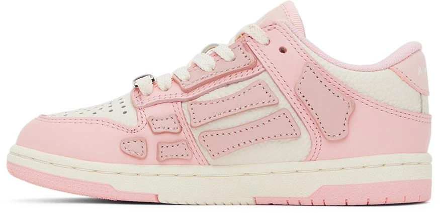 AMIRI Kids Pink & White Skel Top Low Sneakers 3