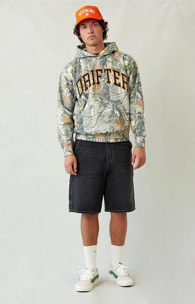 PacSun Black Baggy Denim Carpenter Shorts 2