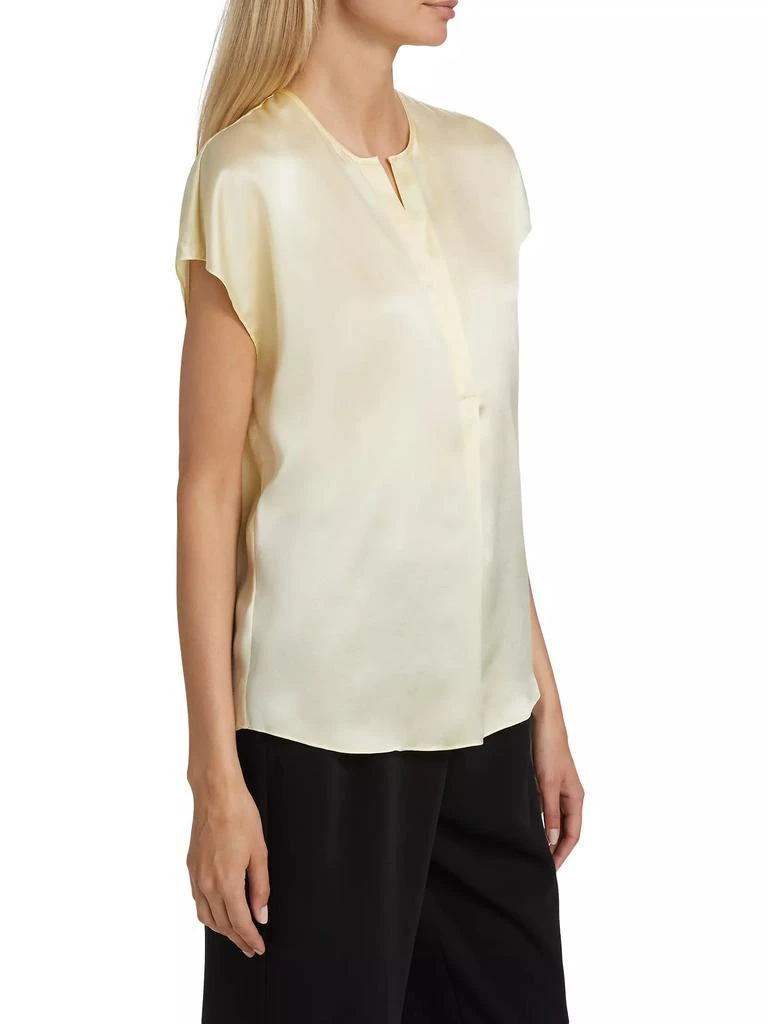 Vince Silk Cap-Sleeve Blouse 4