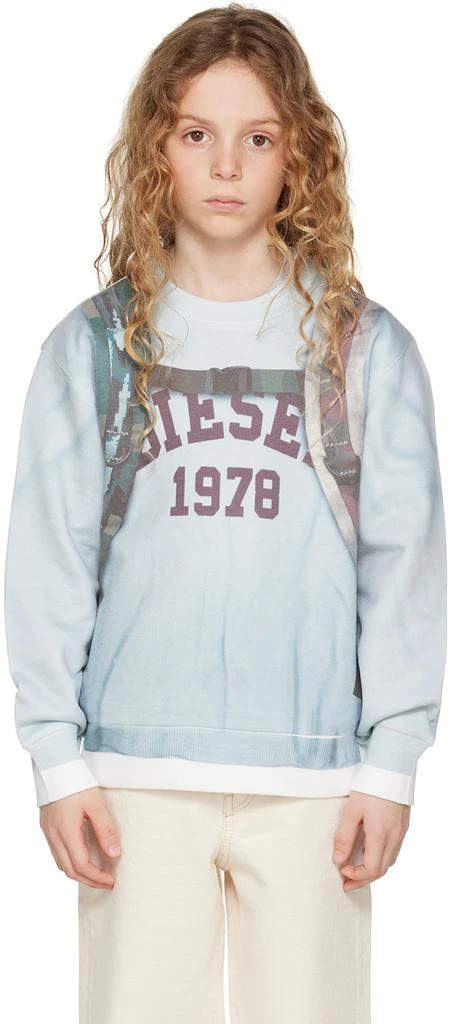 Diesel Kids Blue Saffy Over Sweatshirt 1