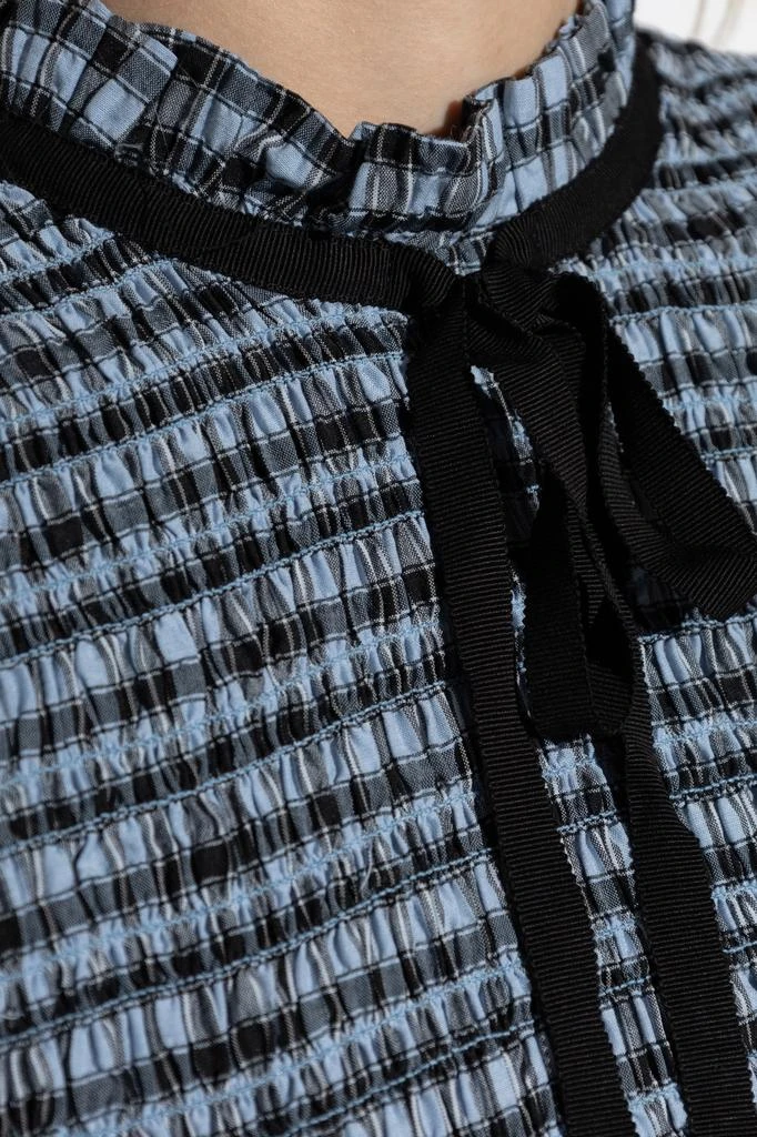 Ganni Dress with a plaid pattern 5