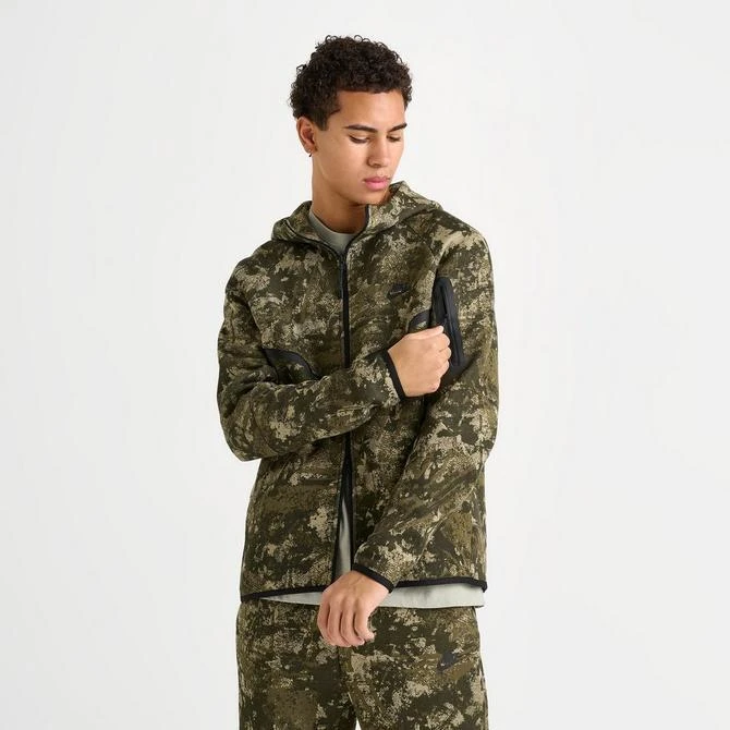 NIKE Men's Nike Tech Fleece Camo Windrunner Full-Zip Hoodie 3