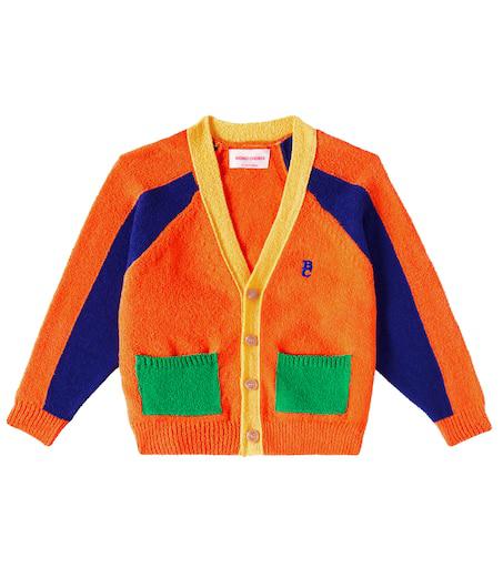 BOBO CHOSES Colorblocked cotton-blend cardigan