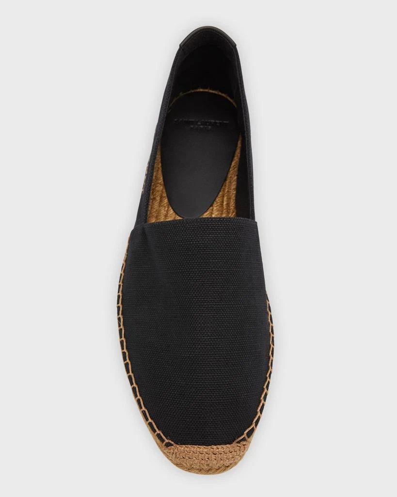 Yves Saint Laurent Men's Logo-Stitched Canvas Espadrilles 6