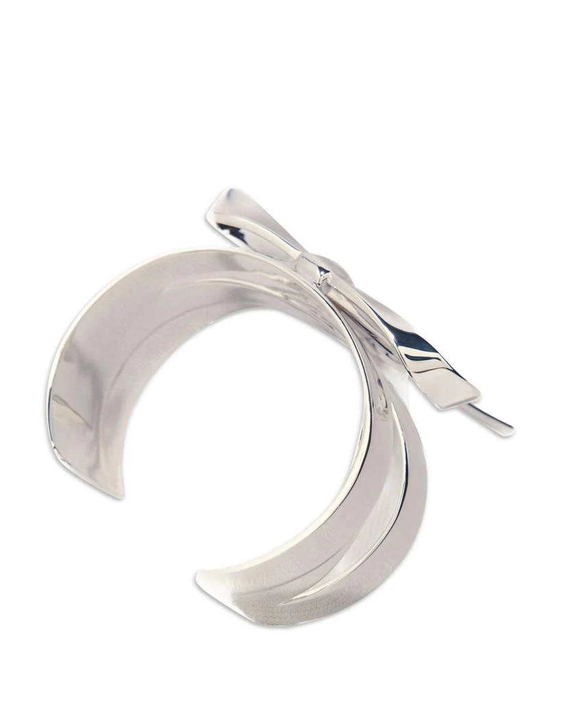 Maje Polished Bow Cuff Bangle Bracelet 3