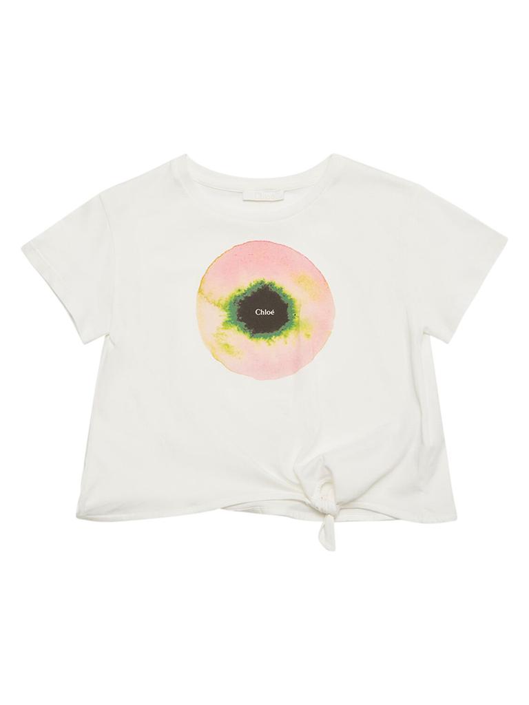 CHLOÉ Printed Cotton Jersey T-shirt