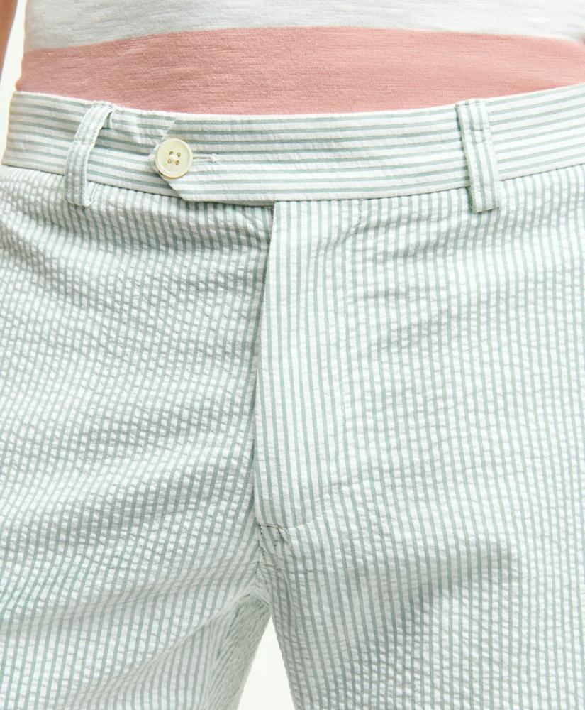 Brooks Brothers Washed Stretch Cotton Seersucker Shorts
