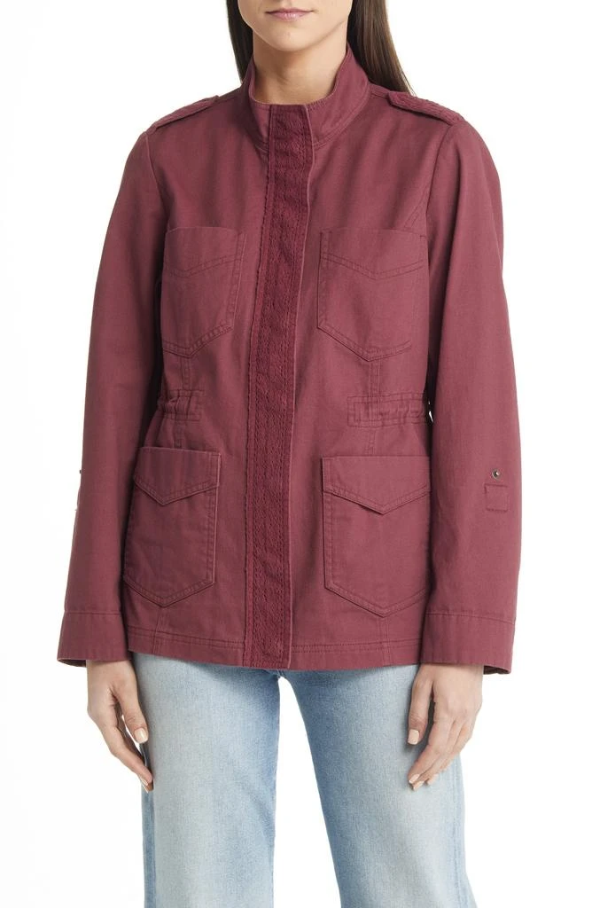 Wit & Wisdom Lace Trim Utility Jacket 4