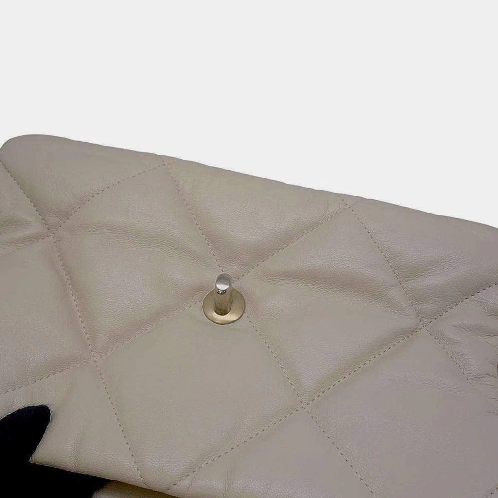 Chanel Chanel Beige Lambskin Leather 19 Chain Shoulder Handbag 12