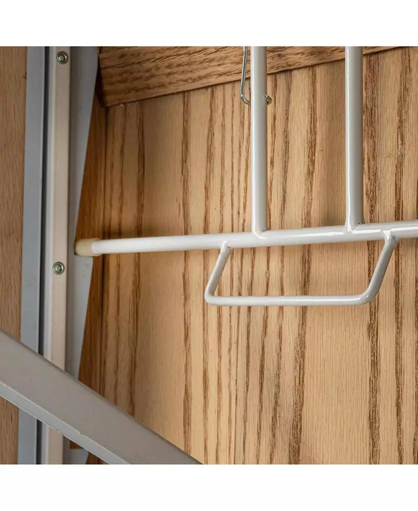 Household Essentials Iron n Fold Wall Ironing Board Cabinet, Natural 2