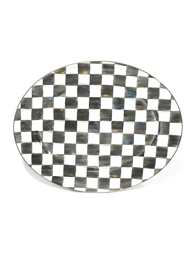 MacKenzie-Childs Checked Oval Platter 2