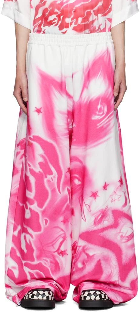 Gerrit Jacob White Airbrushed Track Pants 1