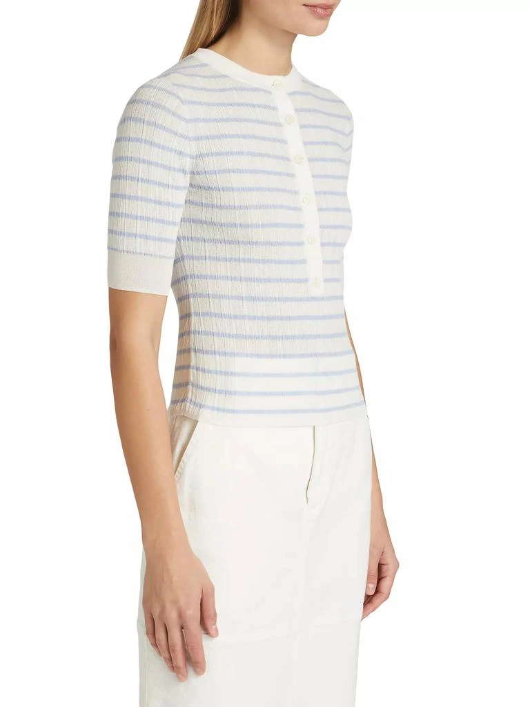 A.L.C. Fisher Ribbed Cotton-Blend Blouse 4