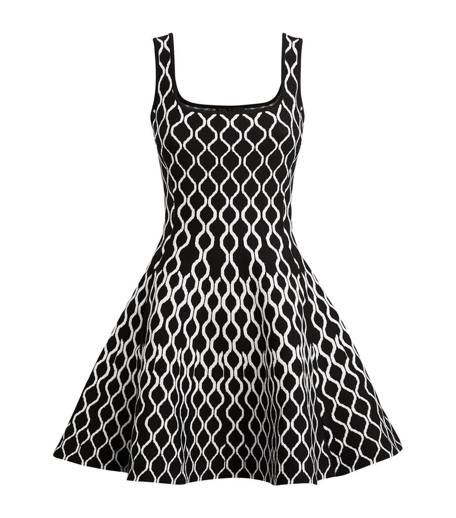 Maje Pattern Jacquard Mini Dress - Black Maje Pattern Jacquard Mini Dress - Black