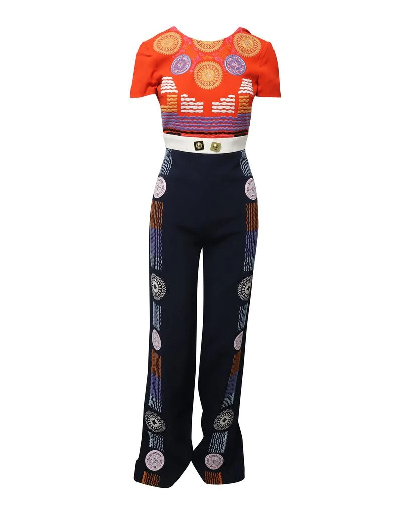 PETER PILOTTO Embroidered Jumpsuit in Multicolor Polyamide 1