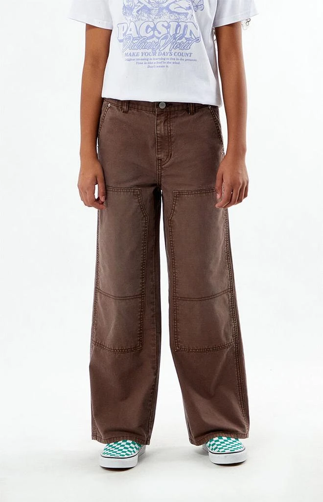 PacSun Kids Brown Baggy Carpenter Jeans 2