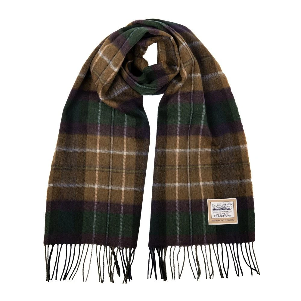 Heritage Heritage Traditions - Country Purple Tan Check Scarf