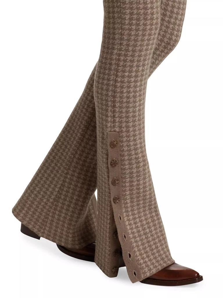 Naadam Houndstooth Wool & Cashmere Pants 6