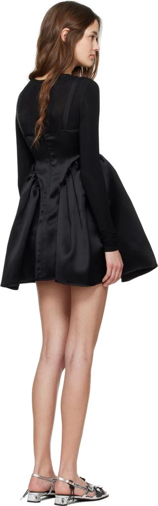CECILIE BAHNSEN Black Ovid Minidress 3