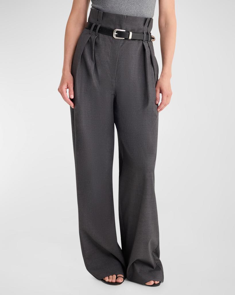 Rohe High-Waist Paper Bag Trousers