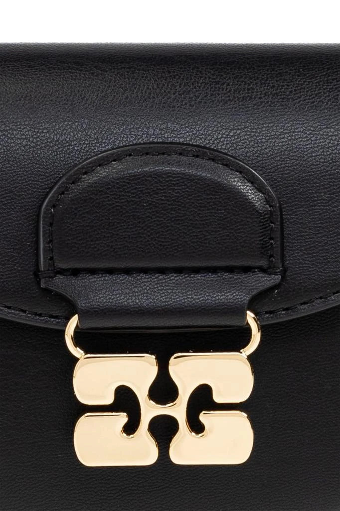 Ganni Ganni Butterfly-Clasp Chain-Link Crossbody Bag 6