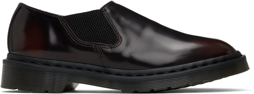 Dr. Martens Black & Red Louis Arcadia Leather Slip-on Loafers 1