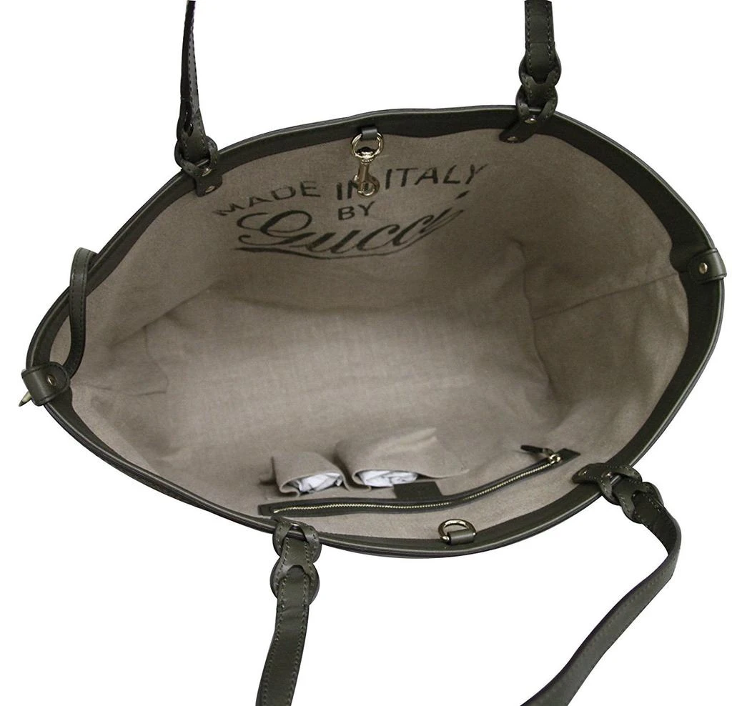 Gucci Women's  Straw LeatherCraft Tote Bag 5
