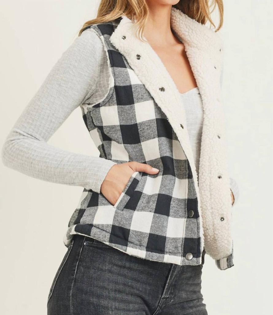 RISEN Risen - Buffalo Plaid Trucker Vest