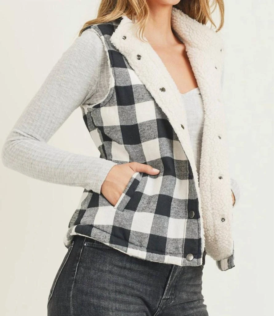 RISEN Risen - Buffalo Plaid Trucker Vest 2