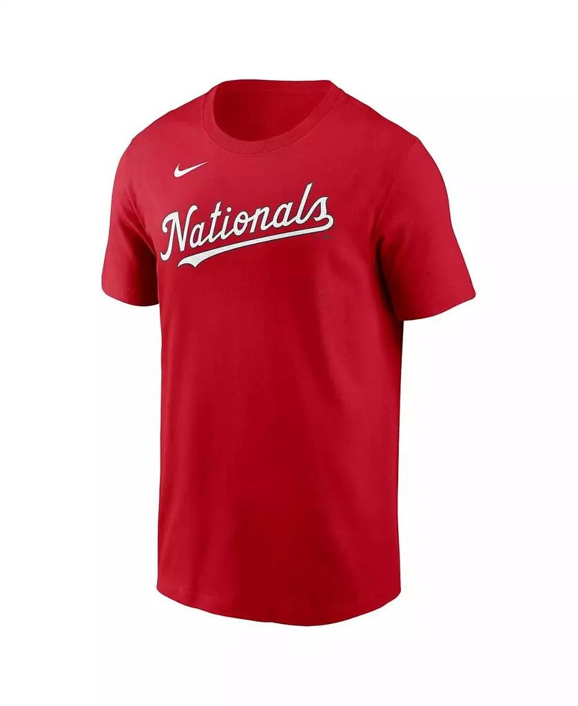NIKE Men's Red Washington Nationals Fuse Wordmark T-shirt 3