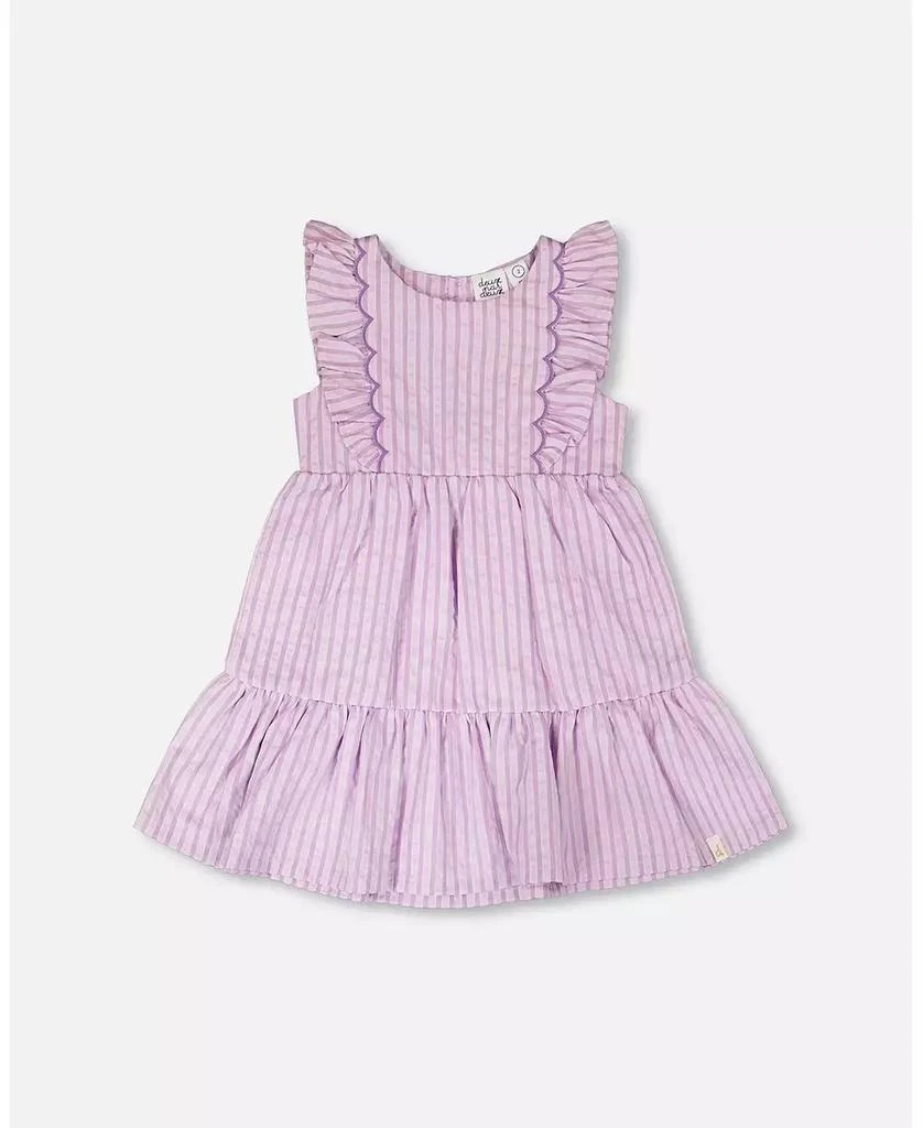 Deux par Deux Girl Striped Dress - Toddler|Child
