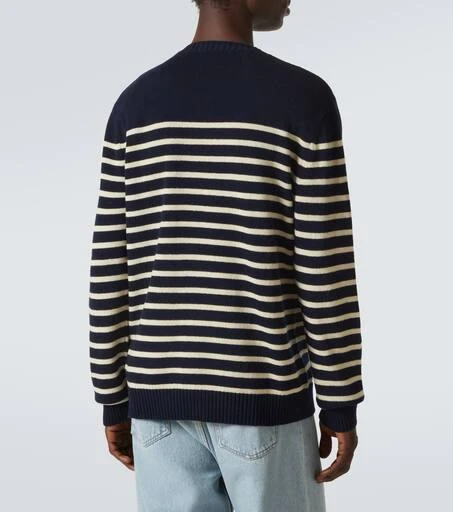 Valentino Chez Valentino striped jacquard wool sweater 4