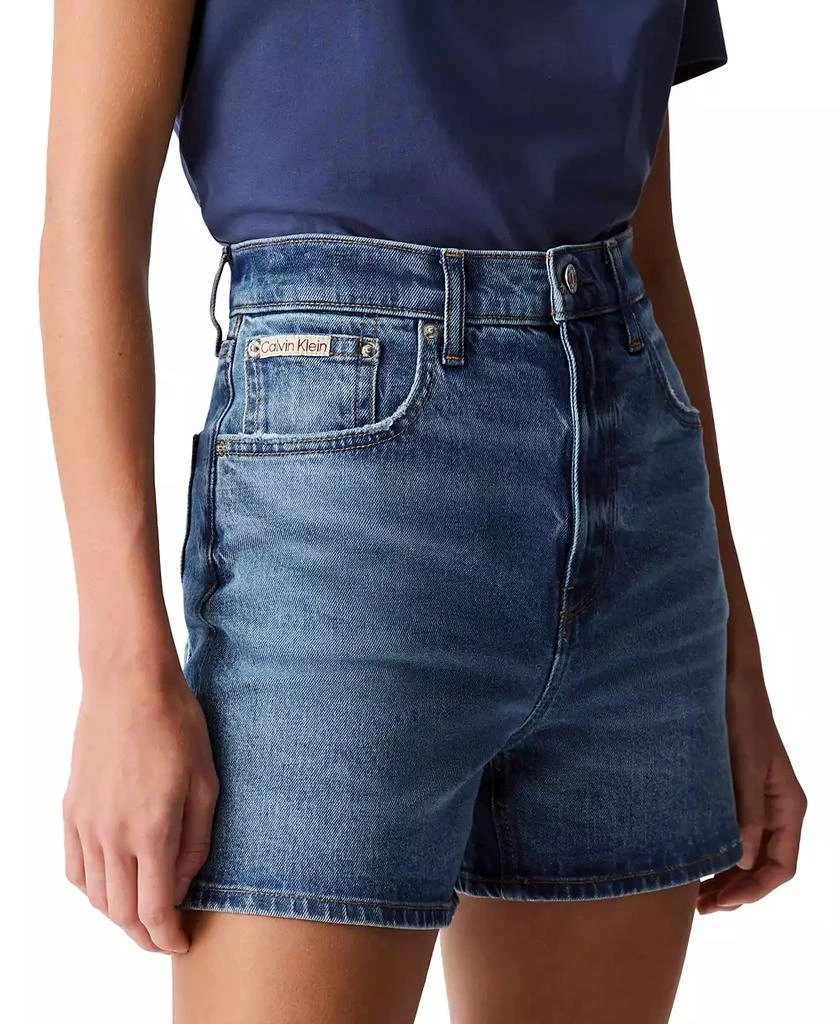 Calvin Klein Women's High-Rise Cotton Denim Shorts 3