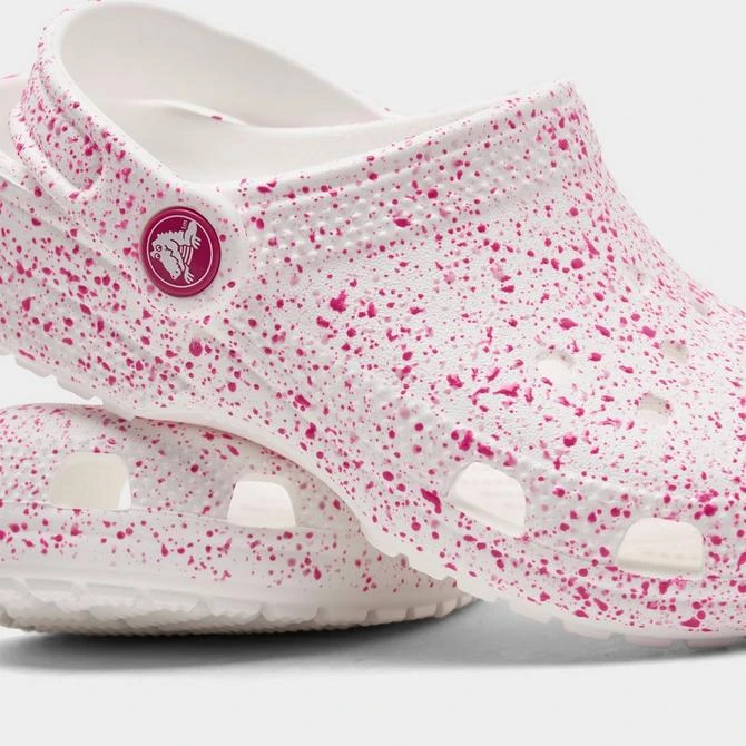 CROCS Girls' Little Kids' Crocs Paint Splatter Classic Clog Shoes 3