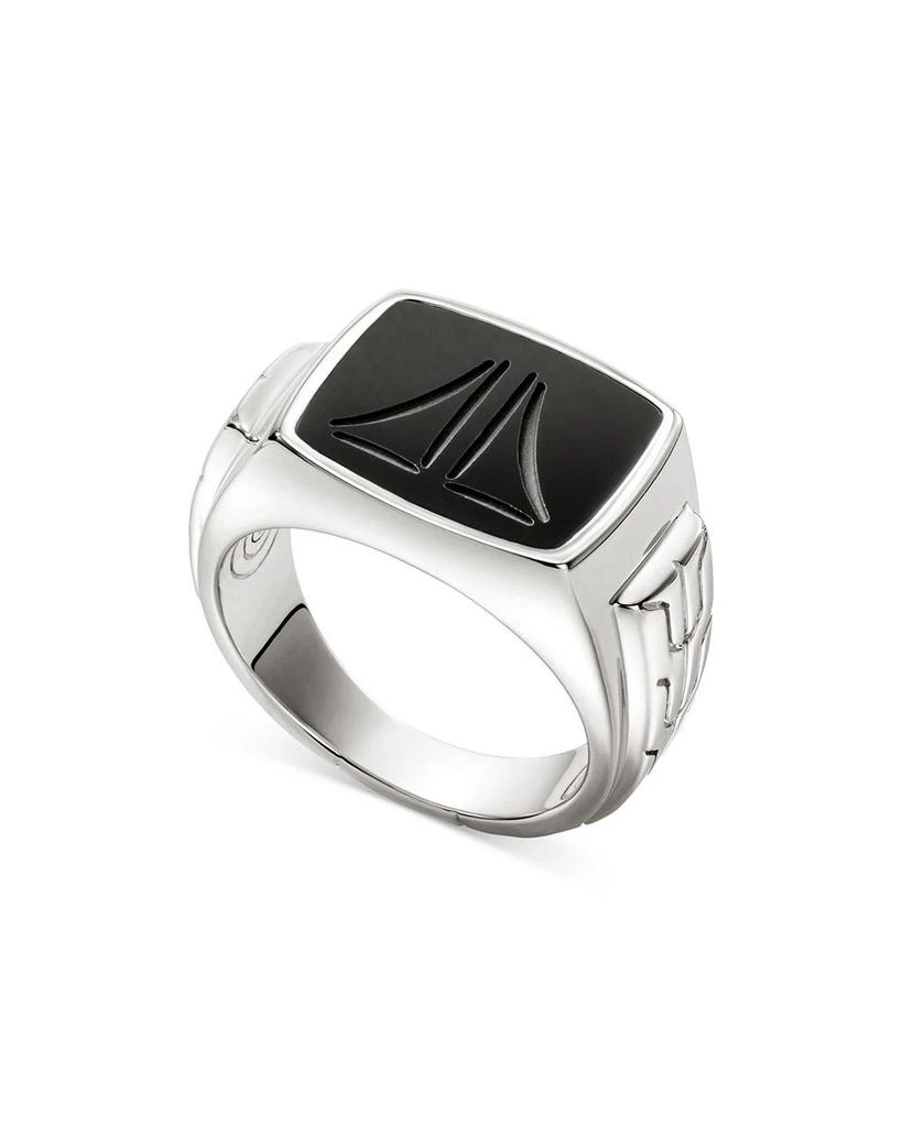 John Hardy Sterling Silver Onyx Signet Ring 4