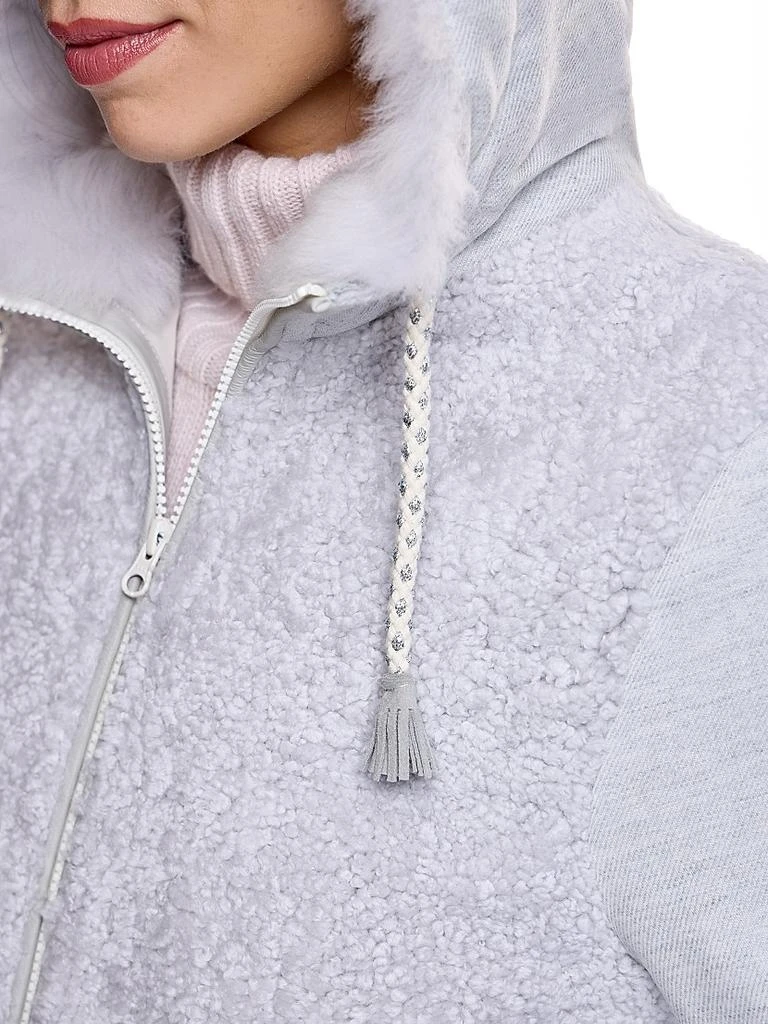 Maximilian Pieced Wool and Shearling Jacket 6