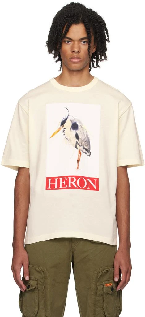 Heron Preston Off-White Heron Bird Painted T-Shirt 1