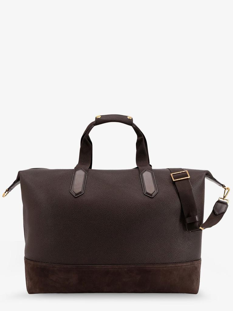 Tom Ford Leather travel bag with suede inserts