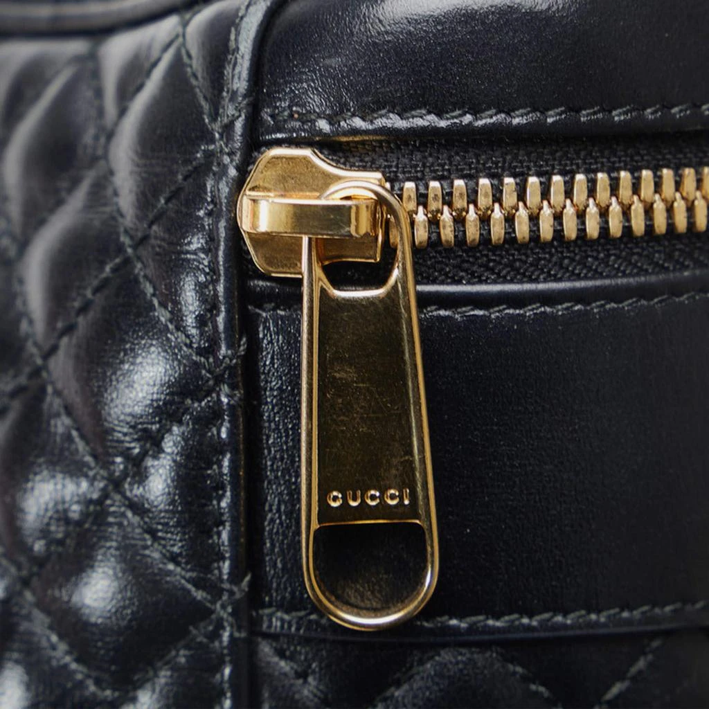 Gucci Gucci Black Leather Trapuntata Zumi Belt Bag 5