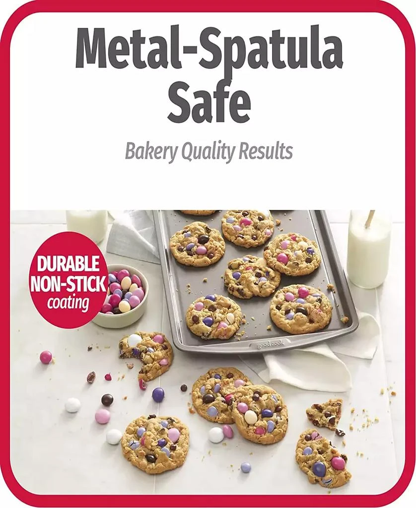 GoodCook Good Cook 3 Pack 8X8 Baking Pan with 13" x 9" Bake Pan and 13" x 9" Cookie Sheet 4