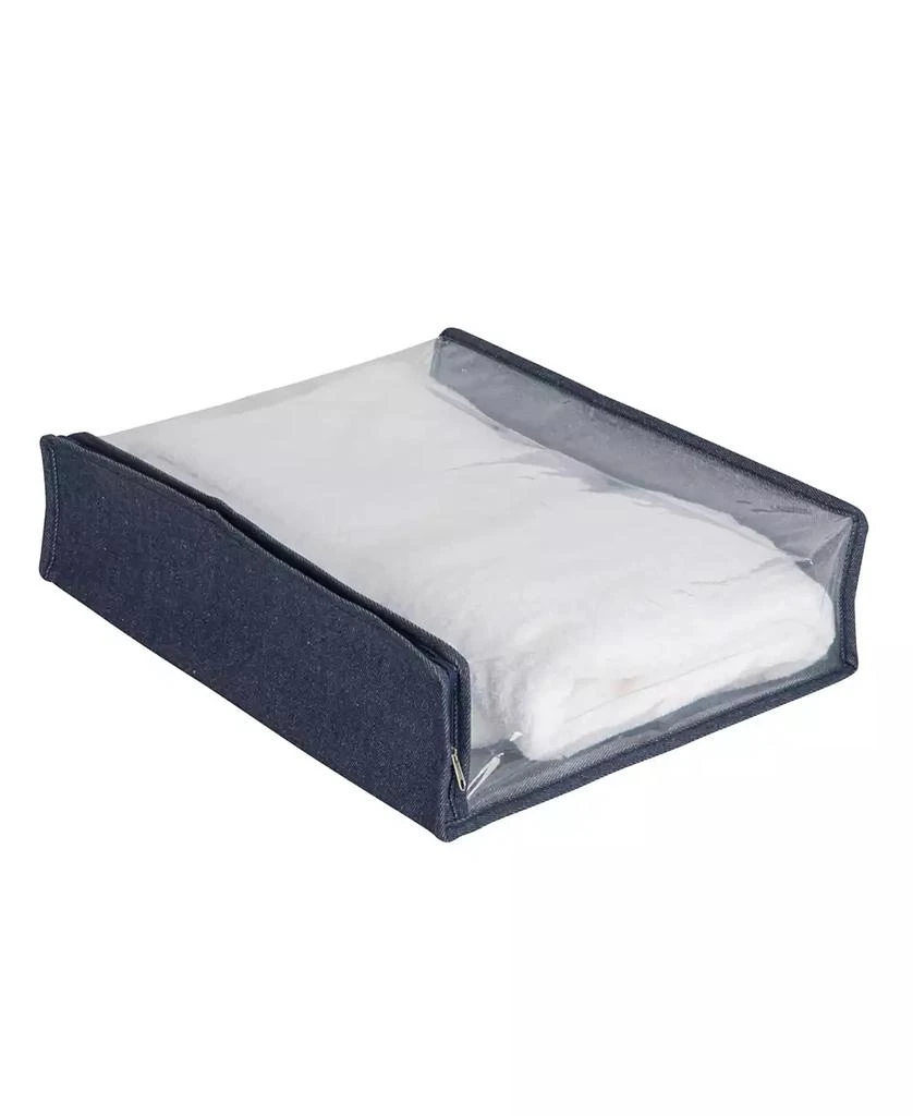 Household Essentials Under Bed Zippered Sweater Storage Bags with Clear Vision Panel, Set of 3 5