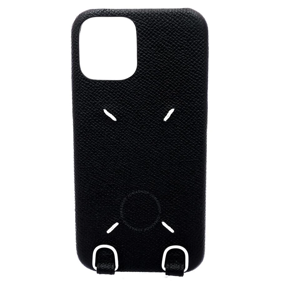 MAISON MARGIELA Maison Margiela Black iPhone 12 Case With Strap 1