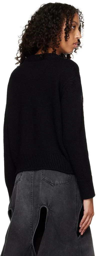 Puppets and Puppets Black Spiderweb Sequin Sweater 3