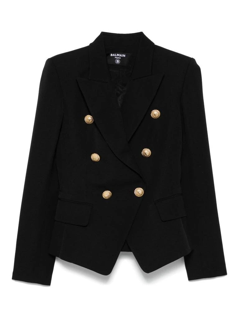 Balmain Women's Double-Breasted Wool Blazer